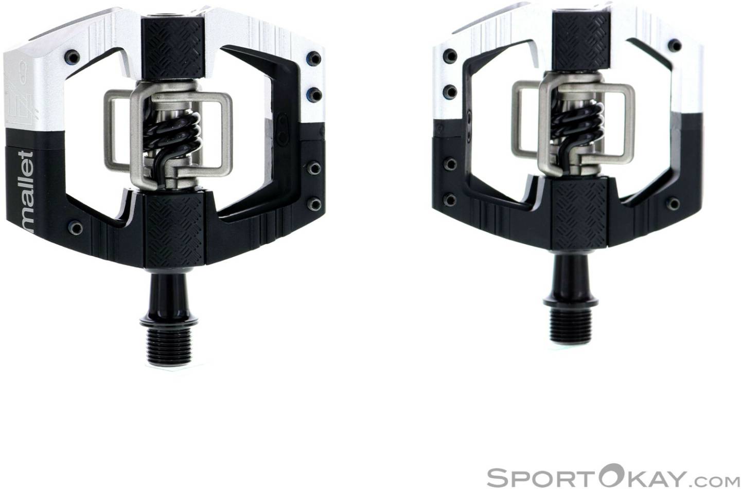 Pedales de bicicleta Sprinter Crankbrothers Mallet ELS (silver, black)