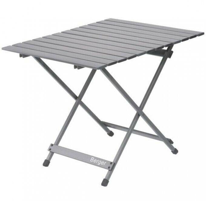 Mobiliario de camping Sprinter Berger Aluminium Folding Table 70 x 69 cm