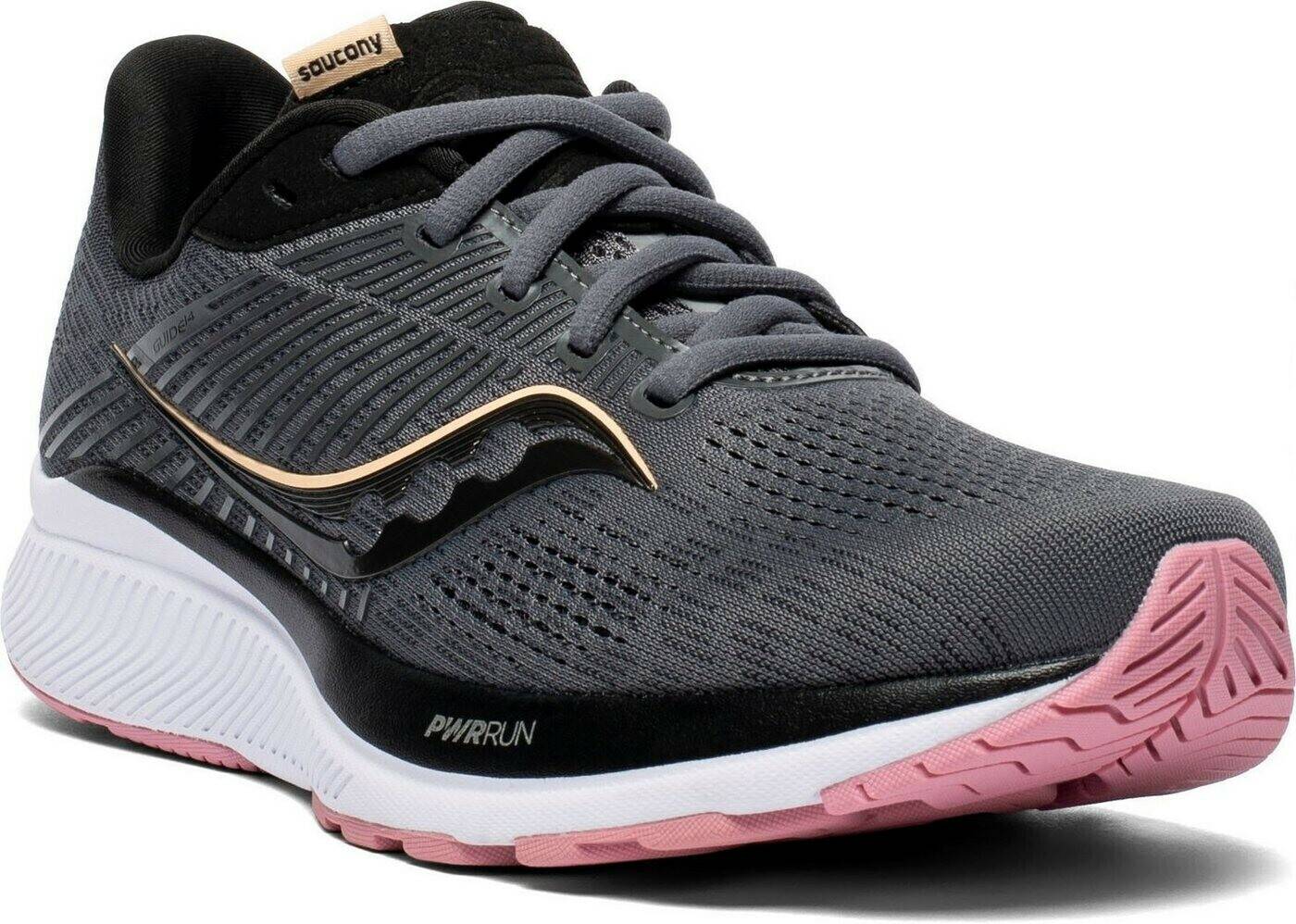 Sprinter Saucony Women's Guide 14charcoal/rose noir gris Zapatillas running