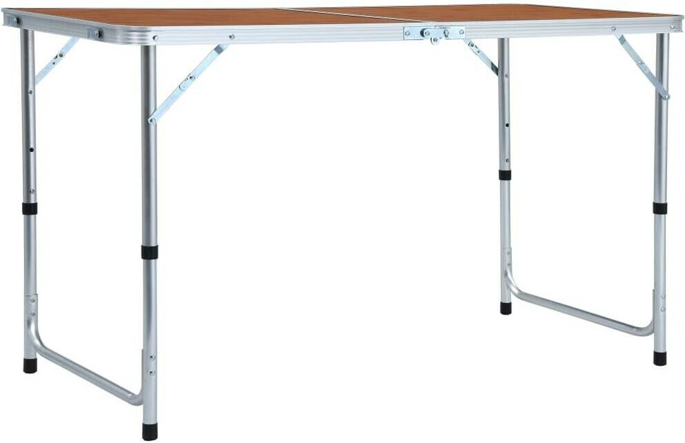 Sprinter vidaXL Mesa de camping plegable de aluminio 120x60 cm Mobiliario de camping