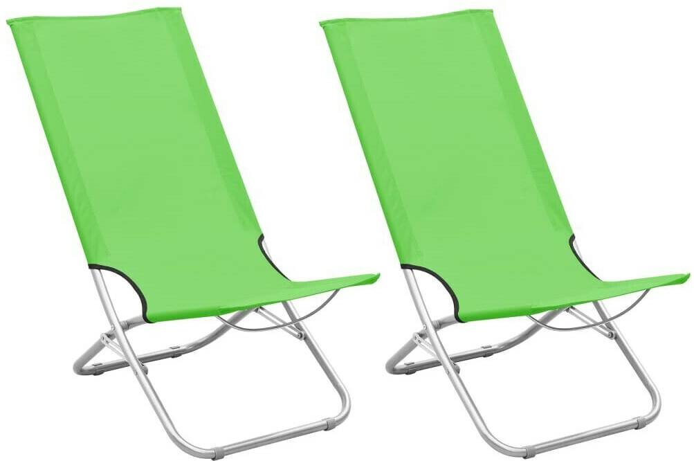 Sprinter vidaXL Folding Beach Chairs Setgreen vidaXL Folding Beach Chairs Set