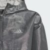 Chándales Sprinter Adidas Kids Dance Loose Fit Woven Half-Zip Hooded Track Top grey Six/grey two/silver metallic (HR5812)