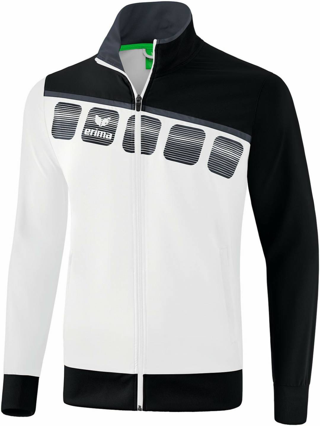 Chándales Sprinter Erima 5-C Presentation Jacketwhite/black/dark grey