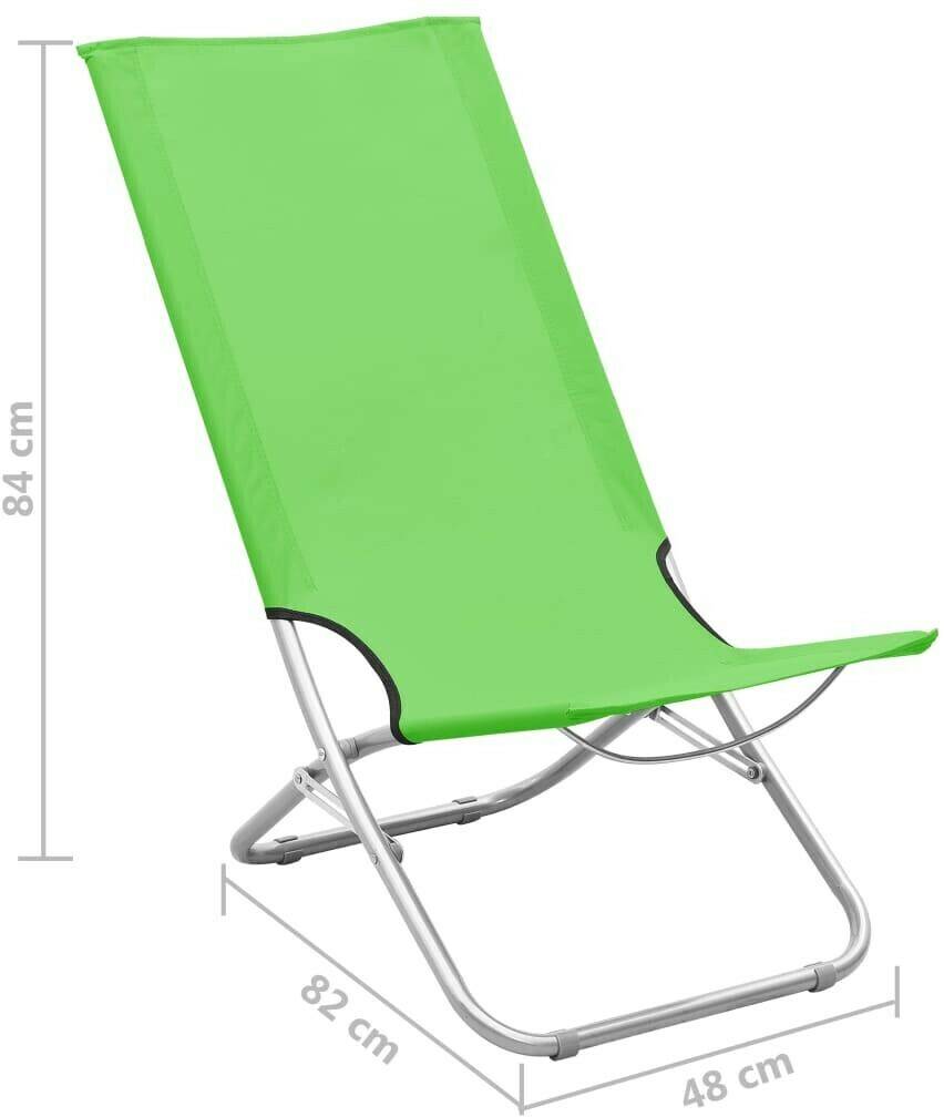 Sprinter vidaXL Folding Beach Chairs Setgreen vidaXL Folding Beach Chairs Set