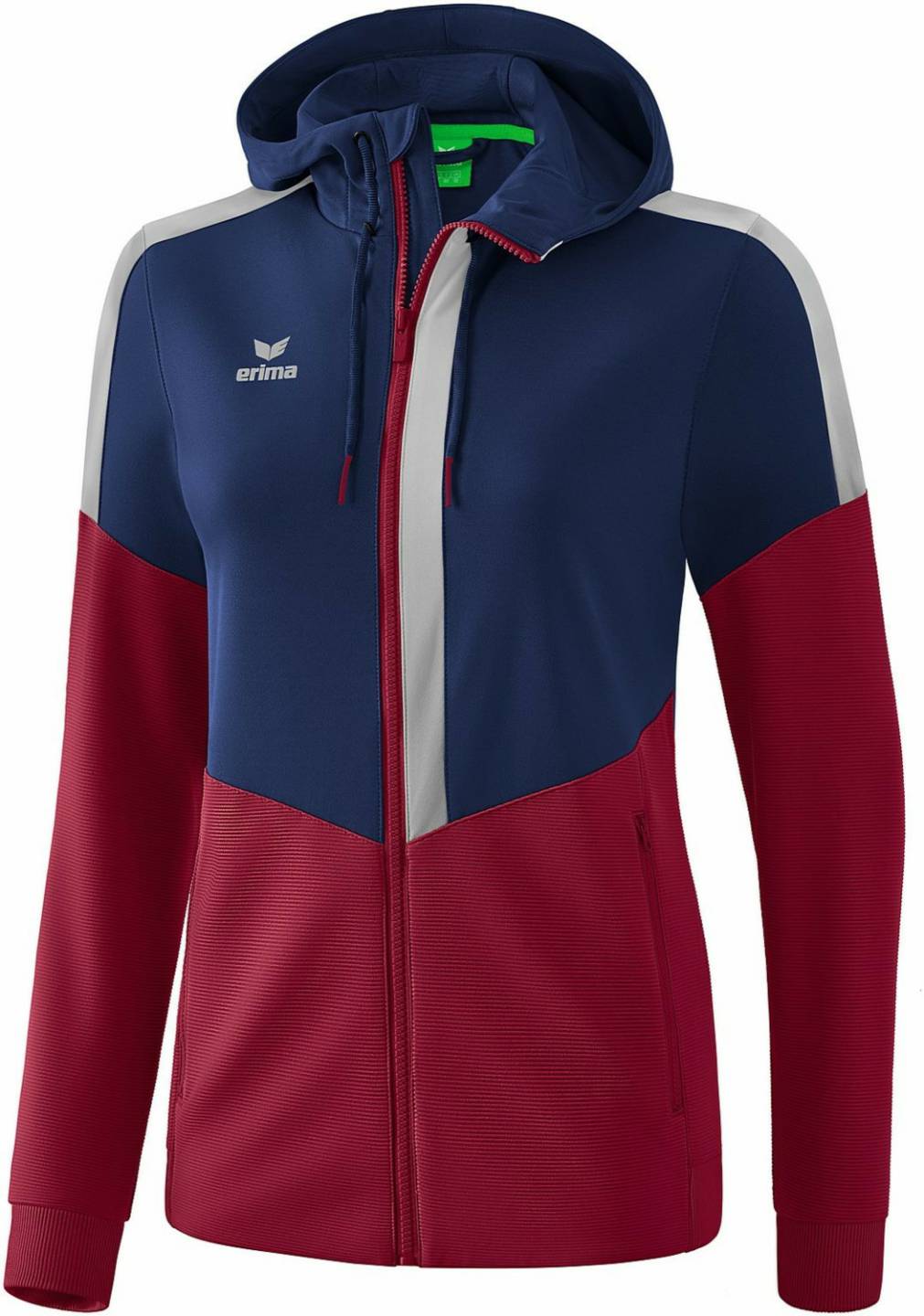 Chándales Sprinter Erima Squad Hooded Training Jacket (103205)new navy/bordeaux/silver grey