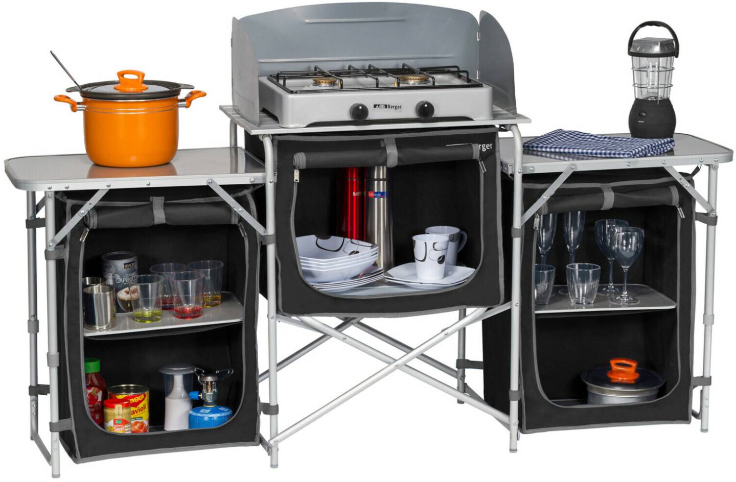 Mobiliario de camping Sprinter Berger Camping Kitchen XL